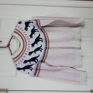 ModCloth Fair Isle Dinosaur Sweater Rawr Ambition Medium